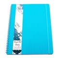 Quill 102087 Premium PP Visual Art Diary A3 125gsm 120 Page Aqua