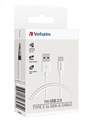 Verbatim 66584 Charge  Sync USBC Cable 1M White
