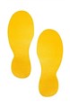 Durable 172704 Floor Marking Shaped Foot Yellow Pack 10