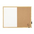 Quartet Combo Whiteboard  Corkboard Pine Frame 900 x 600mm
