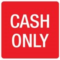 Apli Sign 900432 Self Adhesive Cash Only Each