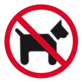 Apli Sign 900434 Self Adhesive No Dogs Allowed Each