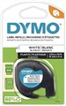 Dymo 2191235 LetraTag Plastic Tape White 12mm x 4m Pack 2