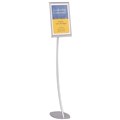 Quartet QT7922 Information Stand Single Panel Silver