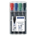 Staedtler 352WP4 Lumocolor Permanent Marker Bullet Assorted Wallet 4