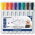 Staedtler 351WP8 Lumocolor Whiteboard Marker Bullet Assorted Wallet 8