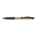 Pilot G2 Gel Retractable Rollerball Pen Stylus Gold Barrel Fine Black