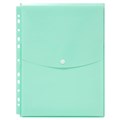 Marbig 2025892 Binder Wallet A4 Top Open with Button Pastel Green
