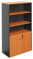 Aspire Half Door Stationery Cabinet  900W x 450D x 1800H mm  Cherry  Ironstone