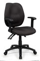 Sabina YS43B High Back Clerical Chair With Arms Black Fabric
