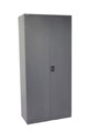 Stationery Cupboard GCA20 2000H x 910W x 450D mm Graphite Ripple