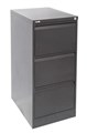 Filing Cabinet GFCA3  3 Drawer Black Ripple