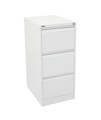 Filing Cabinet GFCA3  3 Drawer White Satin