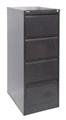 Filing Cabinet GFCA4  4 Drawer Black Ripple