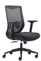 Express Gibbs High Mesh Back Executive Chair with Lumbar Support  Black