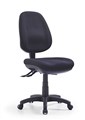 Express P350H High Back Typist Ergonomic Chair Adjustable Back No Arms Black Fabric