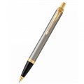 Parker IM Ballpoint Pen Brushed Metal Gold Trim