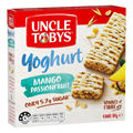 Uncle Tobys Yoghurt Tops Mango Passionfruit Muesli Bar Box 6