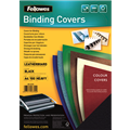 Binding Covers Fellowes Leathergrain Black