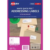 Avery White Address Laser Labels