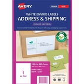 Avery White Enviro Laser Labels