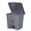 Cleanlink 12056 Bin Plastic 60Ltr with Bullet Lid Grey