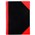 Cumberland 43111CM Red  Black Notebook Gloss A4 100 Leaf