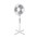 Nero Pedestal Fan 40cm Electric White
