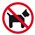 Apli Sign 900434 Self Adhesive No Dogs Allowed Each