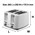 Nero Toaster 4 Slice White 746052