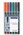Staedtler 317 WP6 Lumocolor Permanent Pen Medium Assorted Wallet 6
