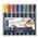 Staedtler 350WP8 Lumocolor Permanent Chisel Assorted Wallet 8
