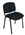 Nova Visitors Chair 4 Leg Stackable Black Frame with Seat  Backrest in Black Fabric
