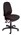 PO500 Heavy Duty Operator Chair High Back Large Seat 3 Lever Black Fabric