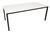 Table 1500mm x 750mm Black Frame White Top
